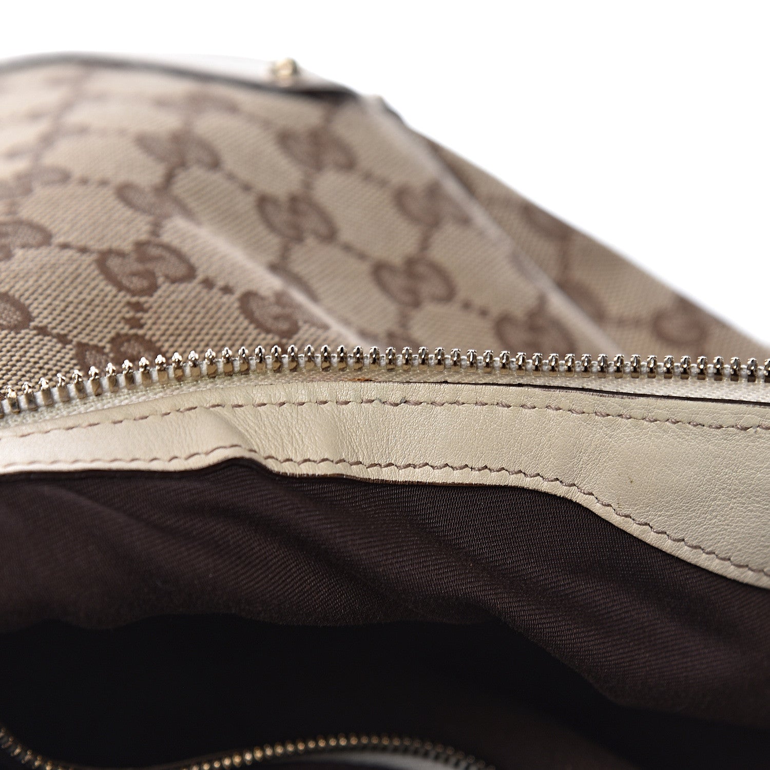 Gucci Monogram Large Biba Studded Hobo Off White 12 of 22