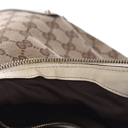 Gucci Monogram Large Biba Studded Hobo Off White 12 of 22