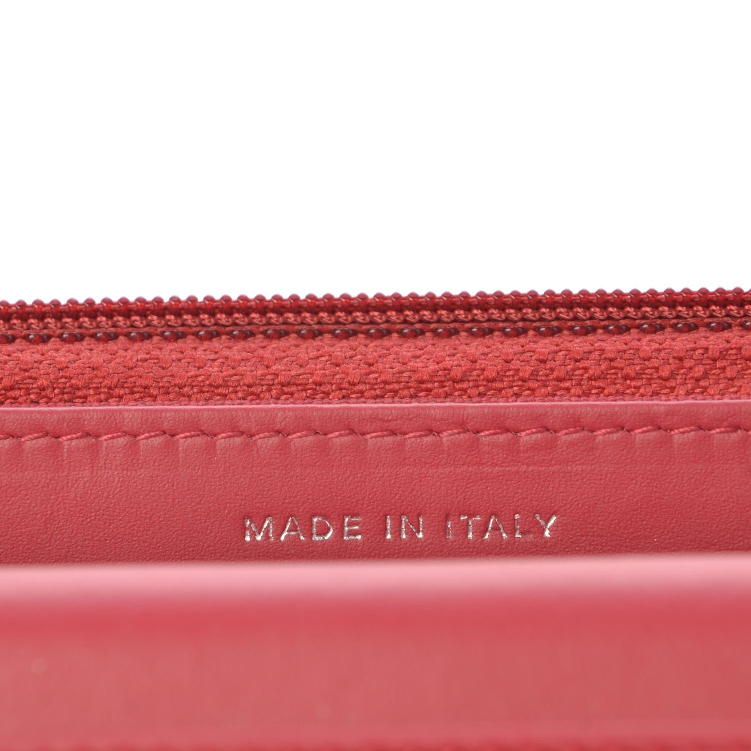 Chanel Distressed Patent Quilted Wallet On Chain WOC Dark Pink 7 of 9