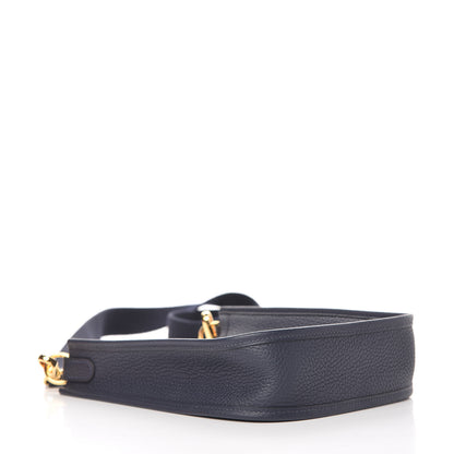 Hermes Taurillon Clemence Amazone Evelyne TPM Bleu Nuit Bleu Indigo 4 of 11
