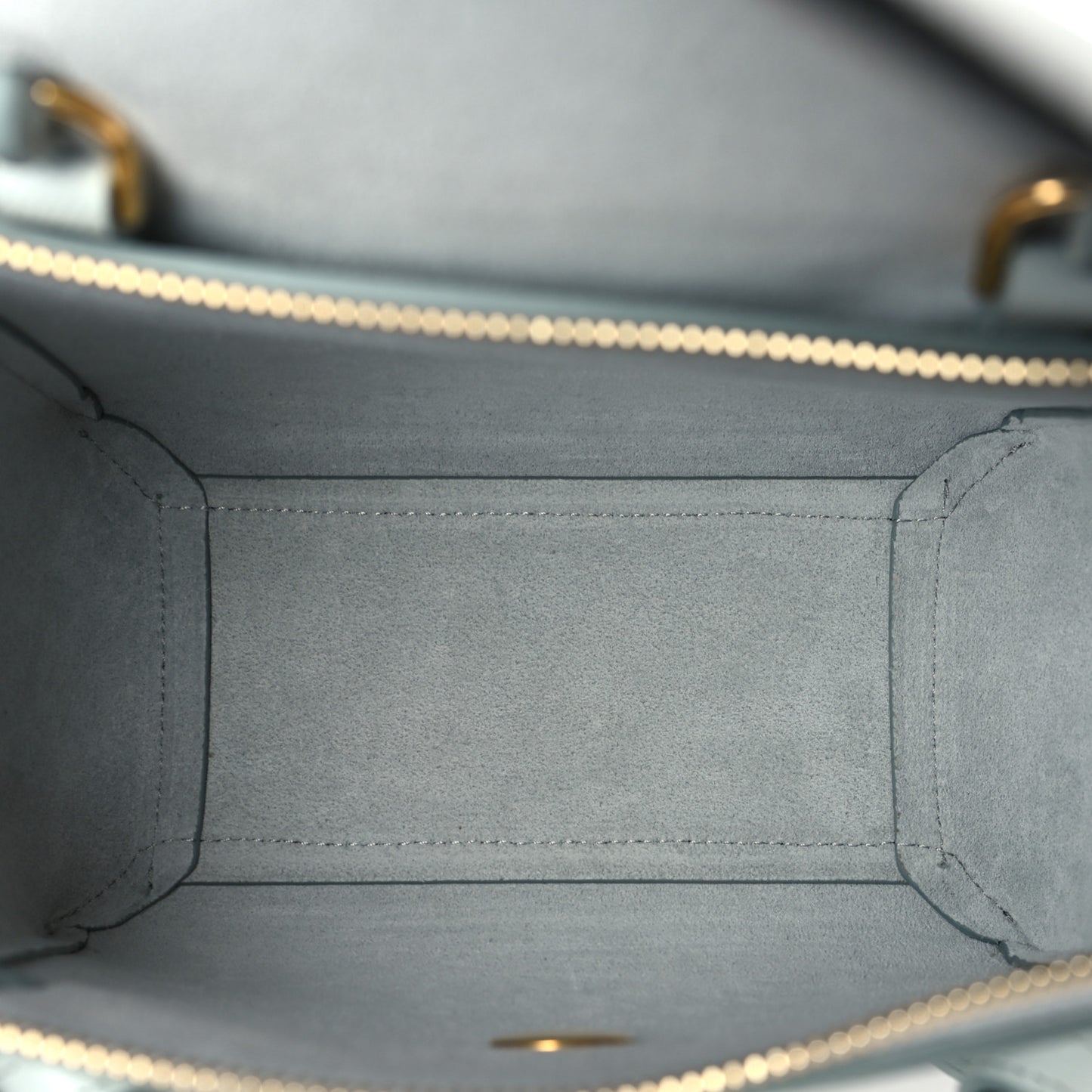Grained Calfskin Nano Belt Bag Soft Blue