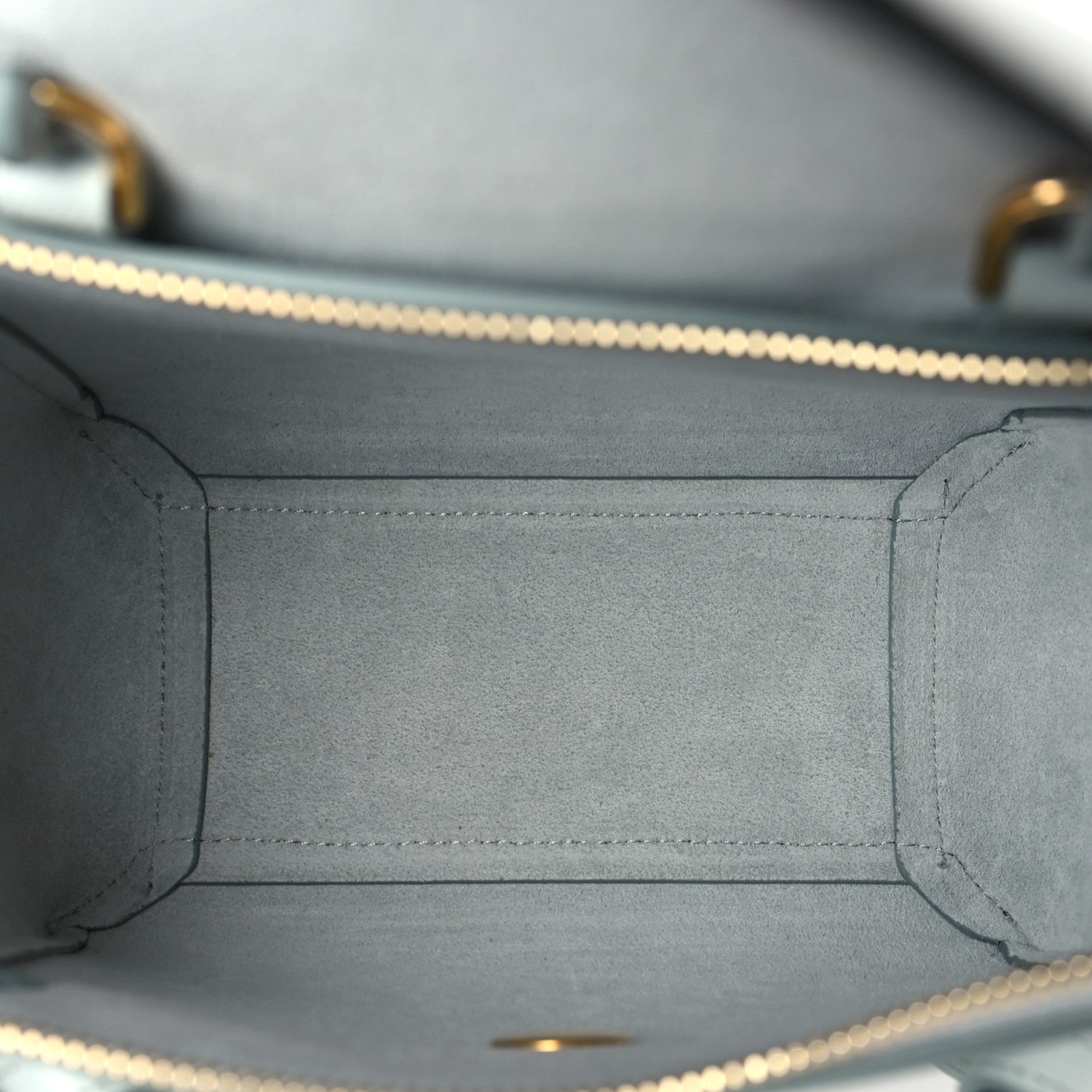 Celine Grained Calfskin Nano Belt Bag Soft Blue 5 of 9
