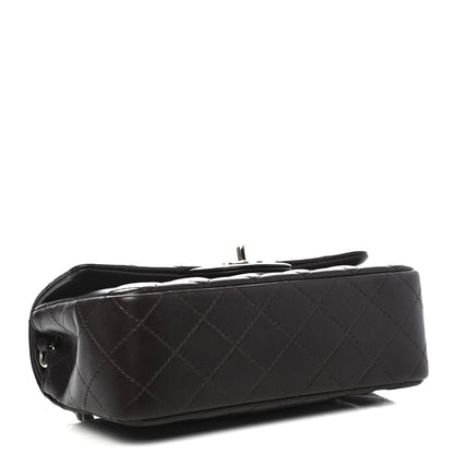 Chanel Lambskin Quilted Mini Rectangular Flap Dark Brown 3 of 4