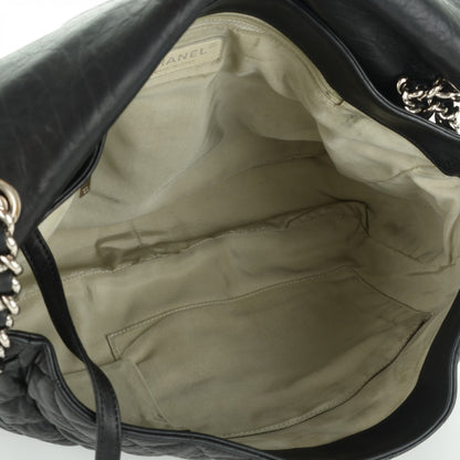 Chanel Washed Lambskin Quilted Maxi Chain Around Flap Black 5 of 8