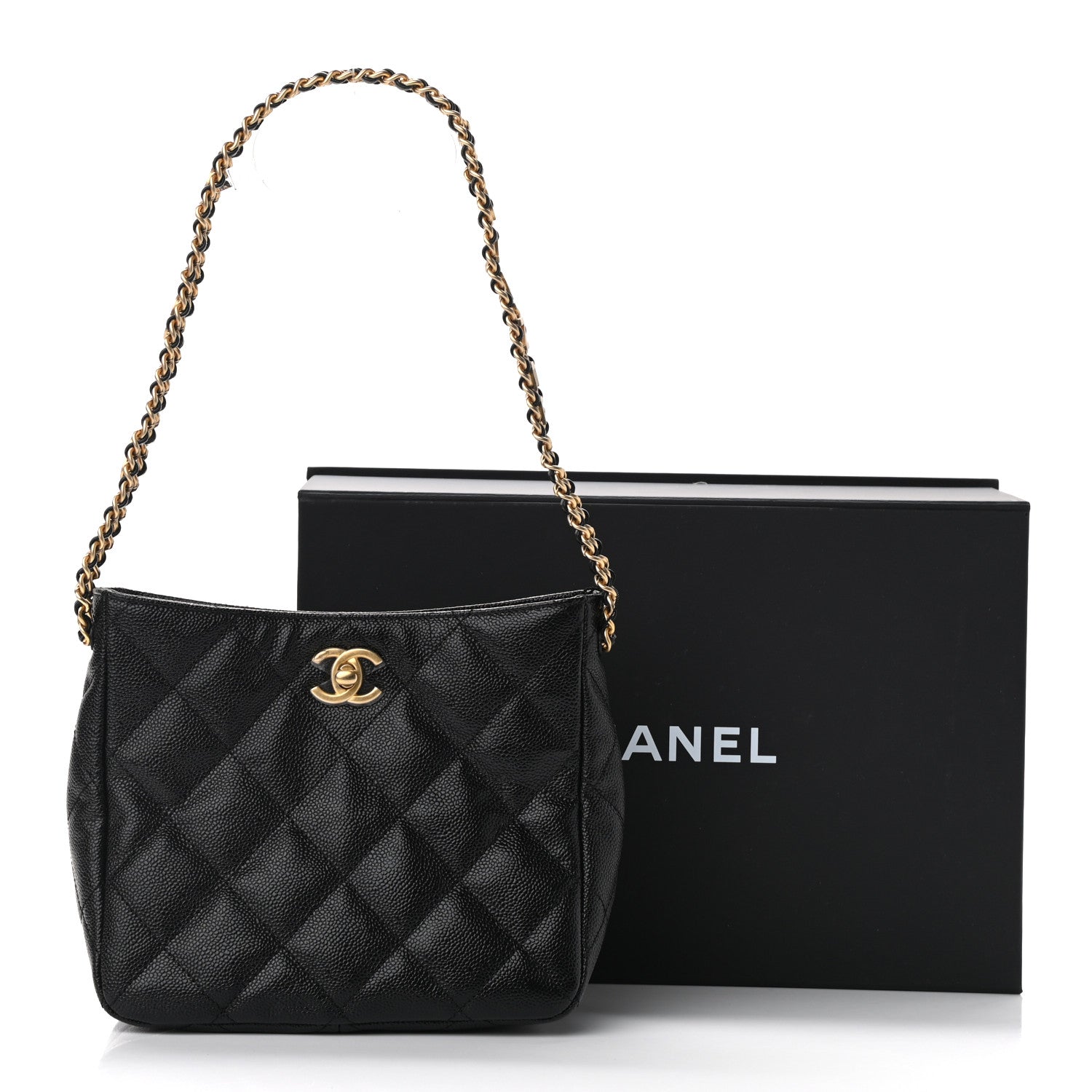 Chanel Caviar Quilted Small Pick Me Up Hobo Black 11 of 11
