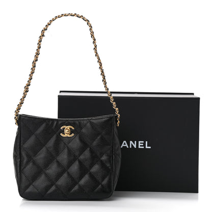Chanel Caviar Quilted Small Pick Me Up Hobo Black 11 of 11