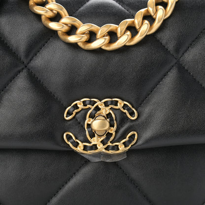 Chanel Lambskin Quilted Medium Chanel 19 Flap Black 8 of 11