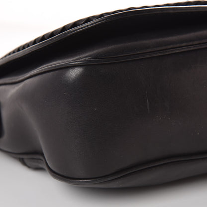 Gucci Calfskin Handmade Medium Flap Shoulder Bag Black 23 of 26