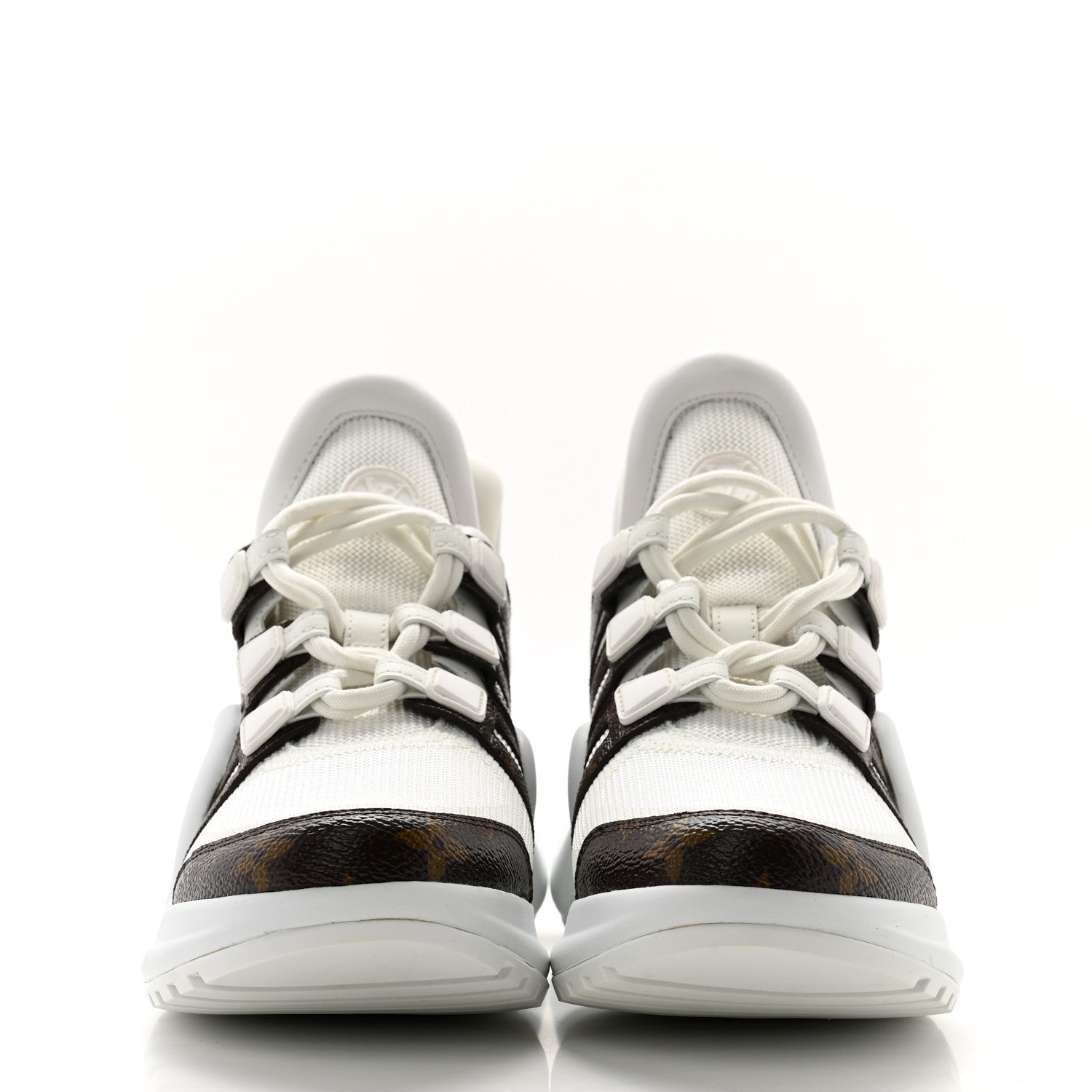 Louis Vuitton Patent Monogram LV Archlight Sneakers 38 White 2 of 8