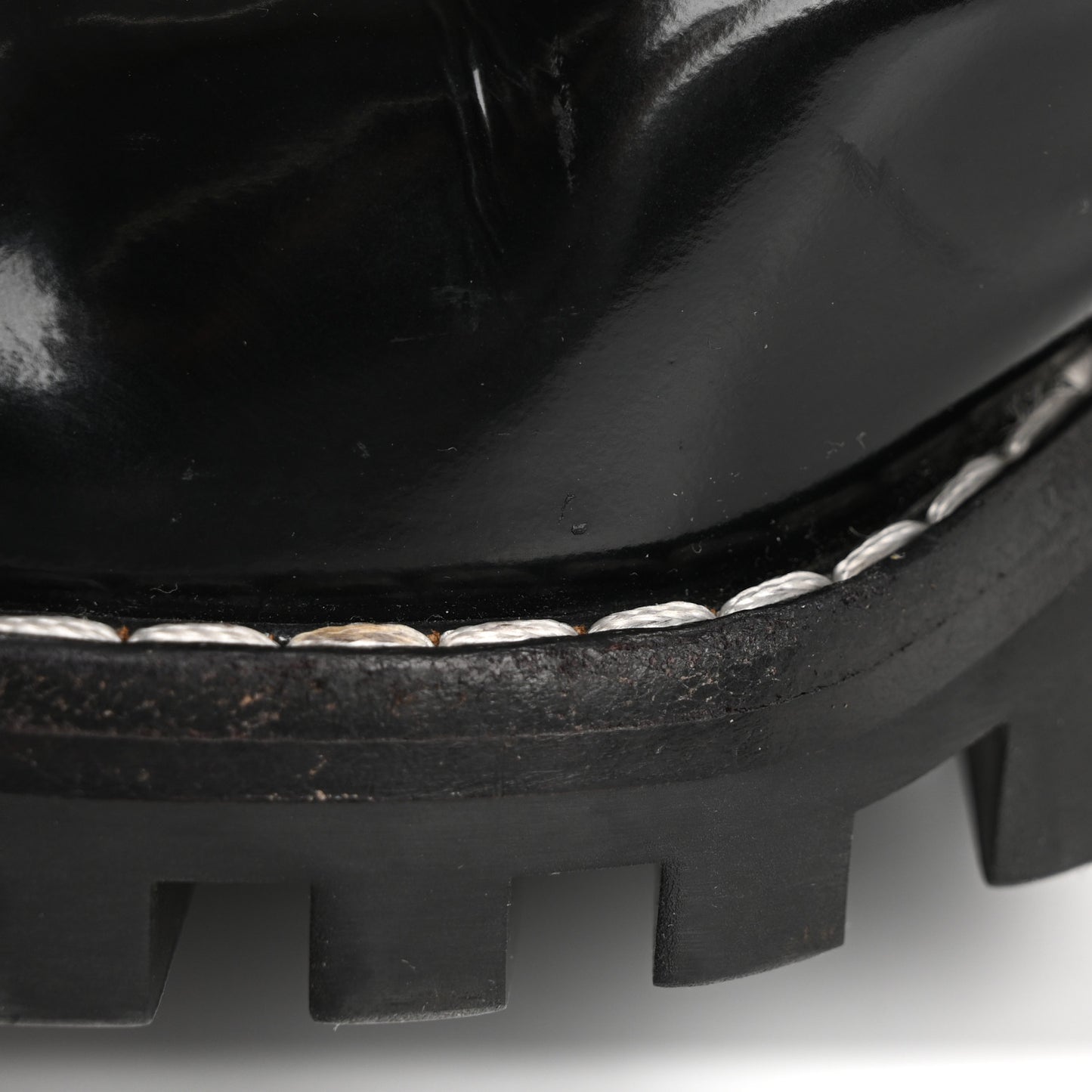 Glazed Calfskin Monogram Embellished Star Trail Ankle Boots 37.5 Black