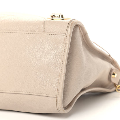 Balenciaga Chevre Gold Hardware Metallic Edge City Beige Praline 9 of 14