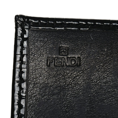 Fendi Patent Zucchino Continental Wallet Black 6 of 10