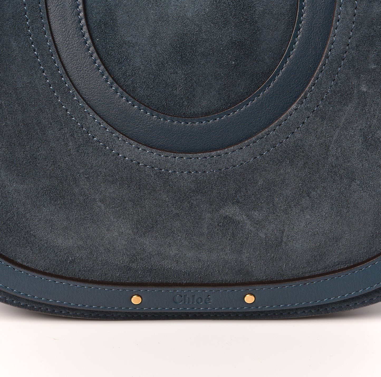 Calfskin Suede Medium Pixie Shoulder Bag Silver Blue