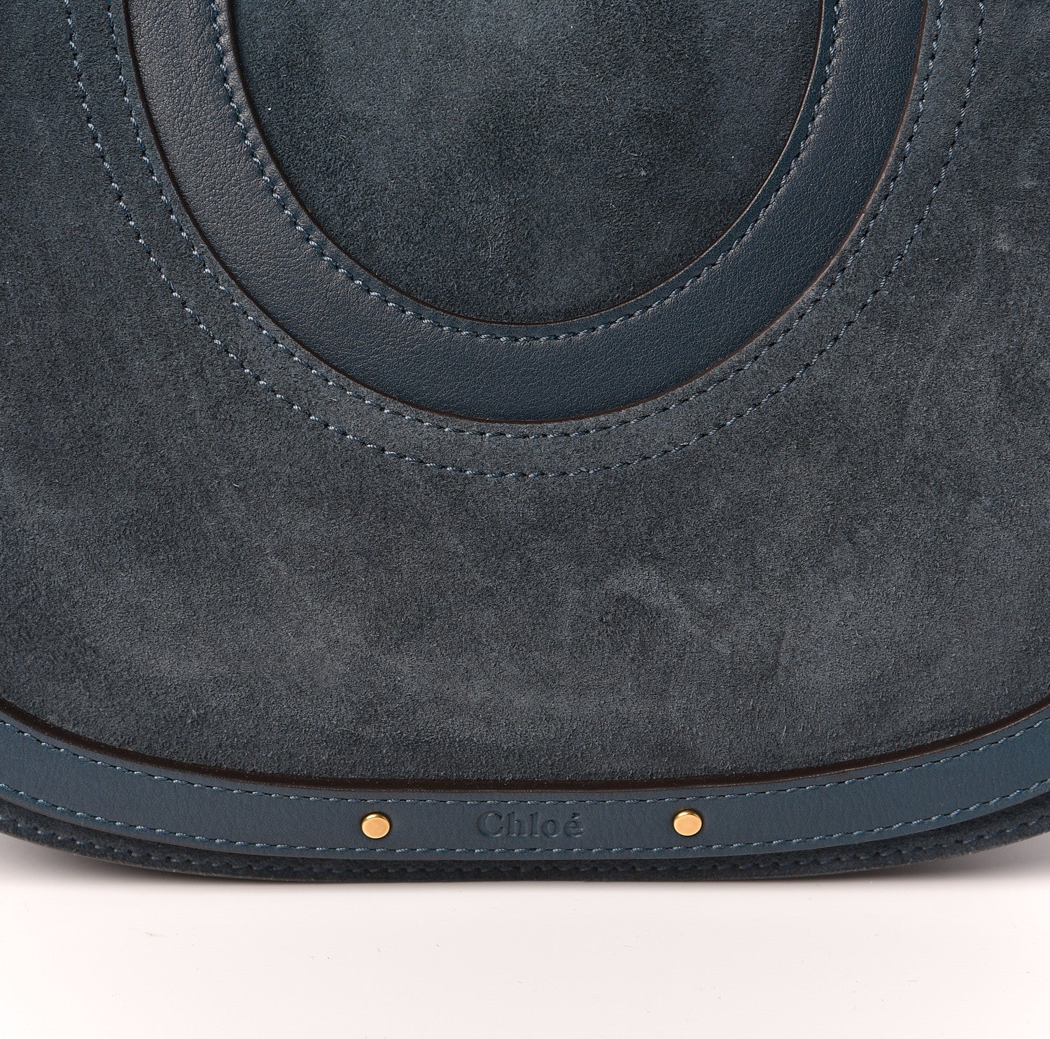 Chloe Calfskin Suede Medium Pixie Shoulder Bag Silver Blue 8 of 10