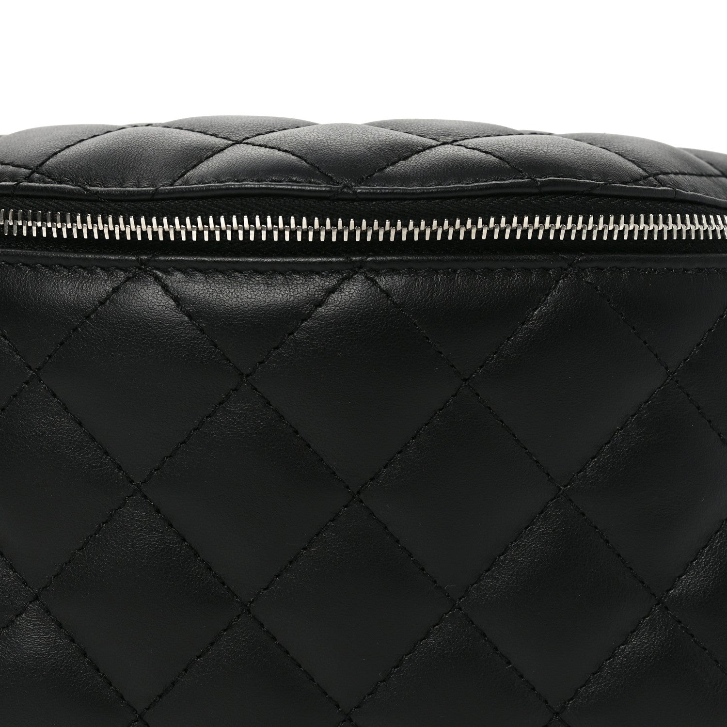 Chanel Calfskin Quilted Waist Belt Bag Black 8 of 11