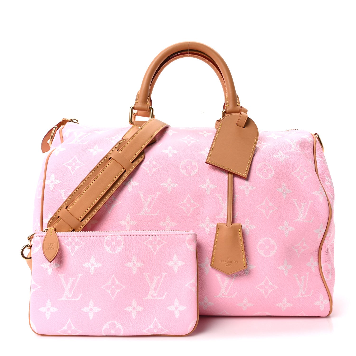 Louis Vuitton Calfskin Monogram Speedy P9 Bandouliere 40 Candy 2 of 9