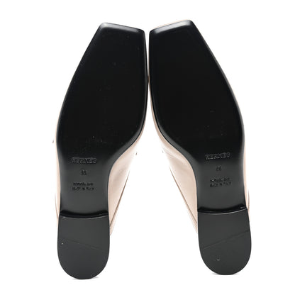 Hermes Goatskin Groupie Mules 39 Beige Mastic 5 of 9