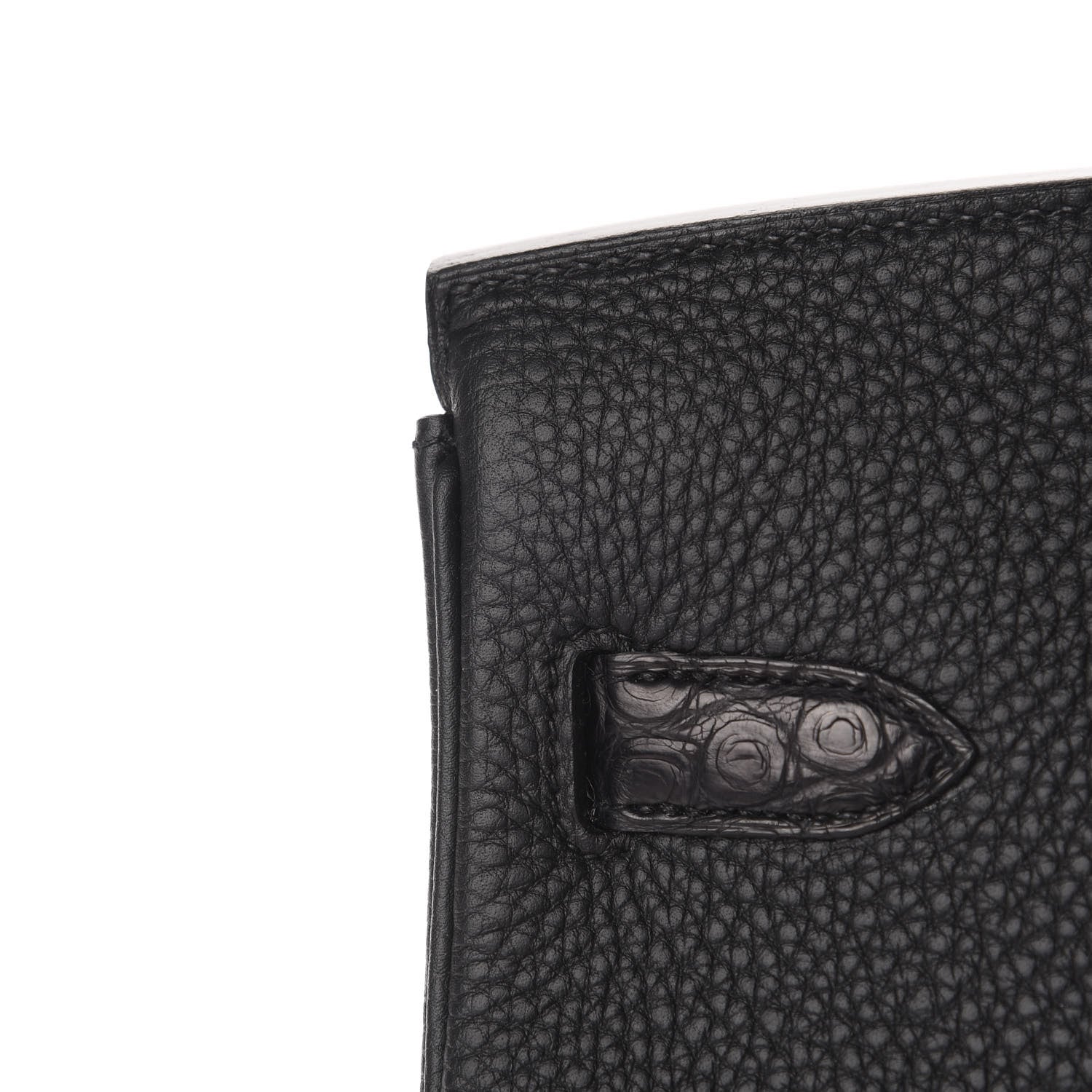Hermes Togo Matte Alligator Birkin Touch 30 Black 13 of 36