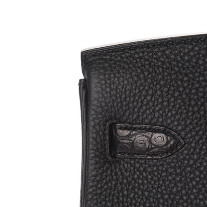 Hermes Togo Matte Alligator Birkin Touch 30 Black 13 of 36