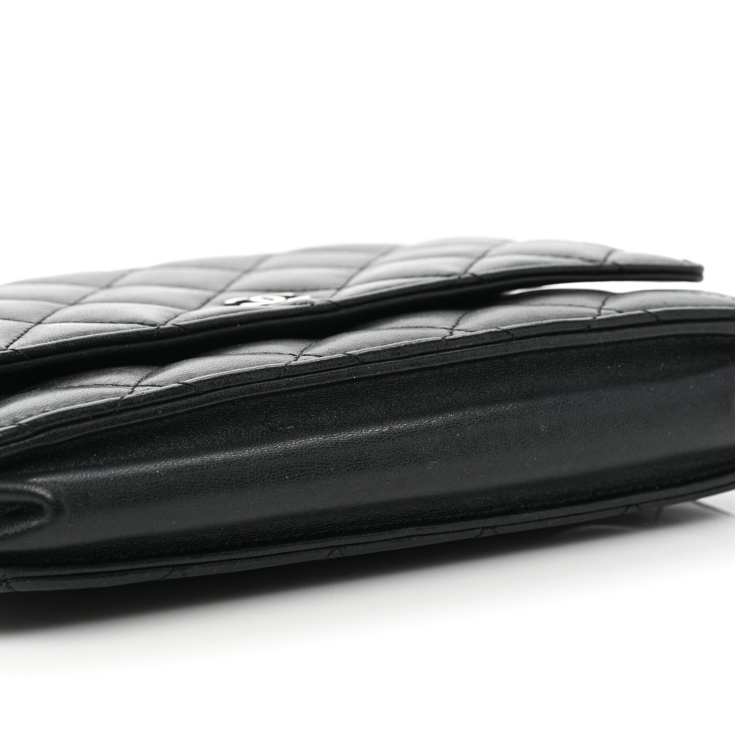 Chanel Lambskin Quilted Wallet On Chain WOC Black 8 of 10