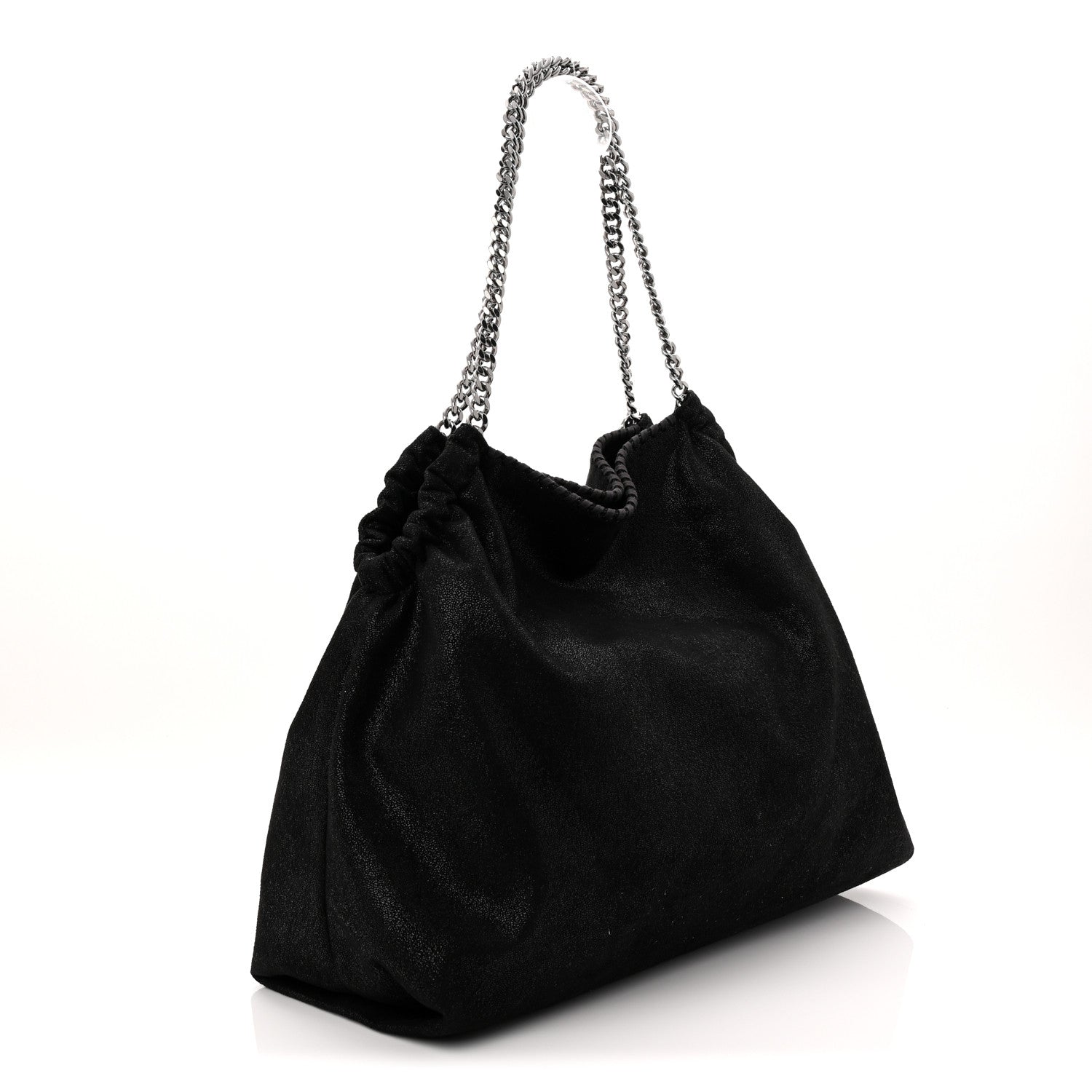 Stella McCartney Shaggy Deer Falabella Drawstring Tote Black 3 of 10