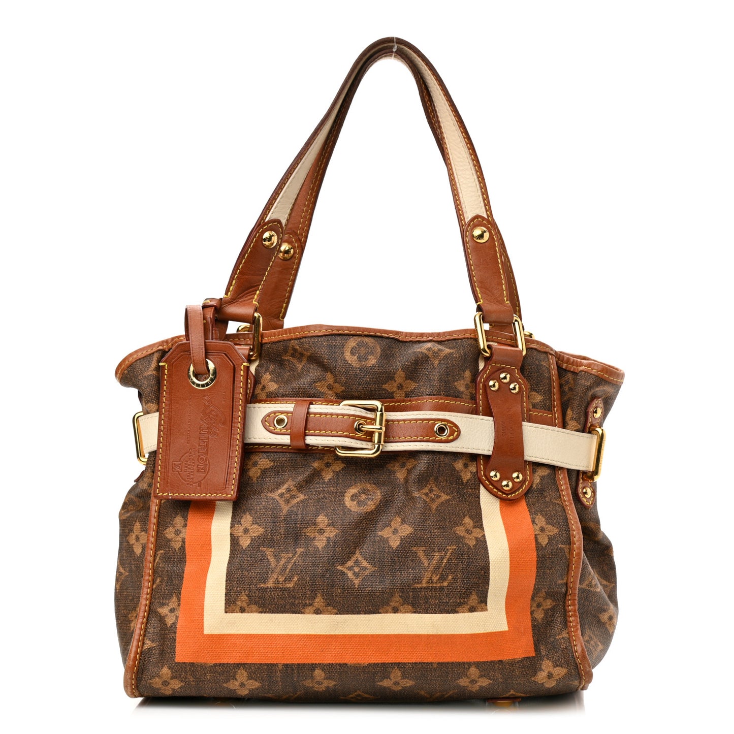 Monogram Rayures Tisse Sac PM