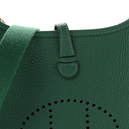 Hermes Taurillon Clemence Evelyne TPM Vert Vertigo 7 of 10