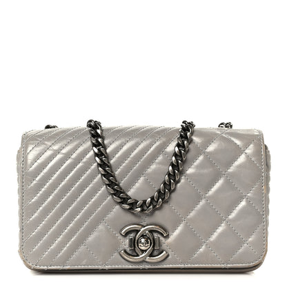 Chanel Glazed Calfskin Quilted Small Coco Boy Flap Grey 1 of 10
