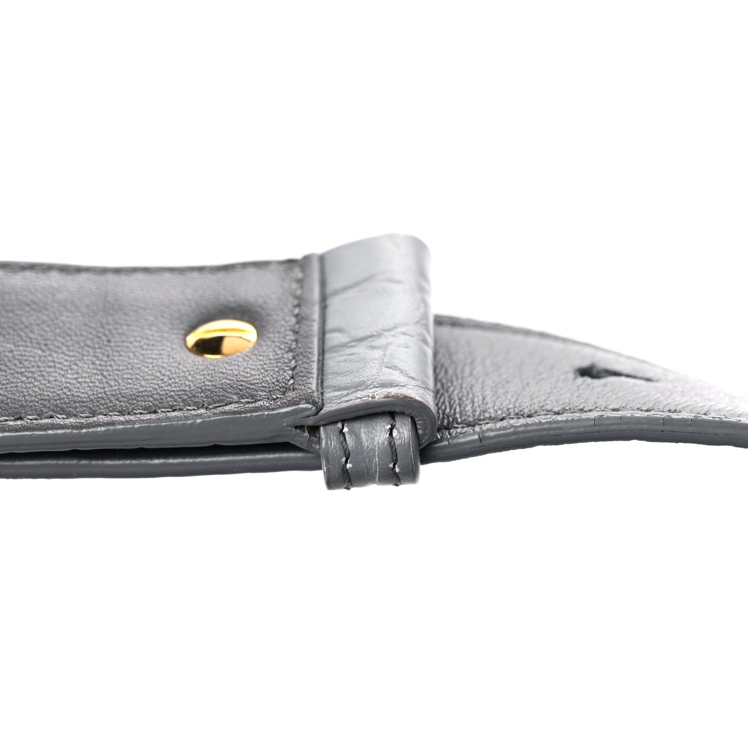 Alexander McQueen Calfskin Crocodile Embossed Box Shoulder Bag 16 Grey 13 of 17