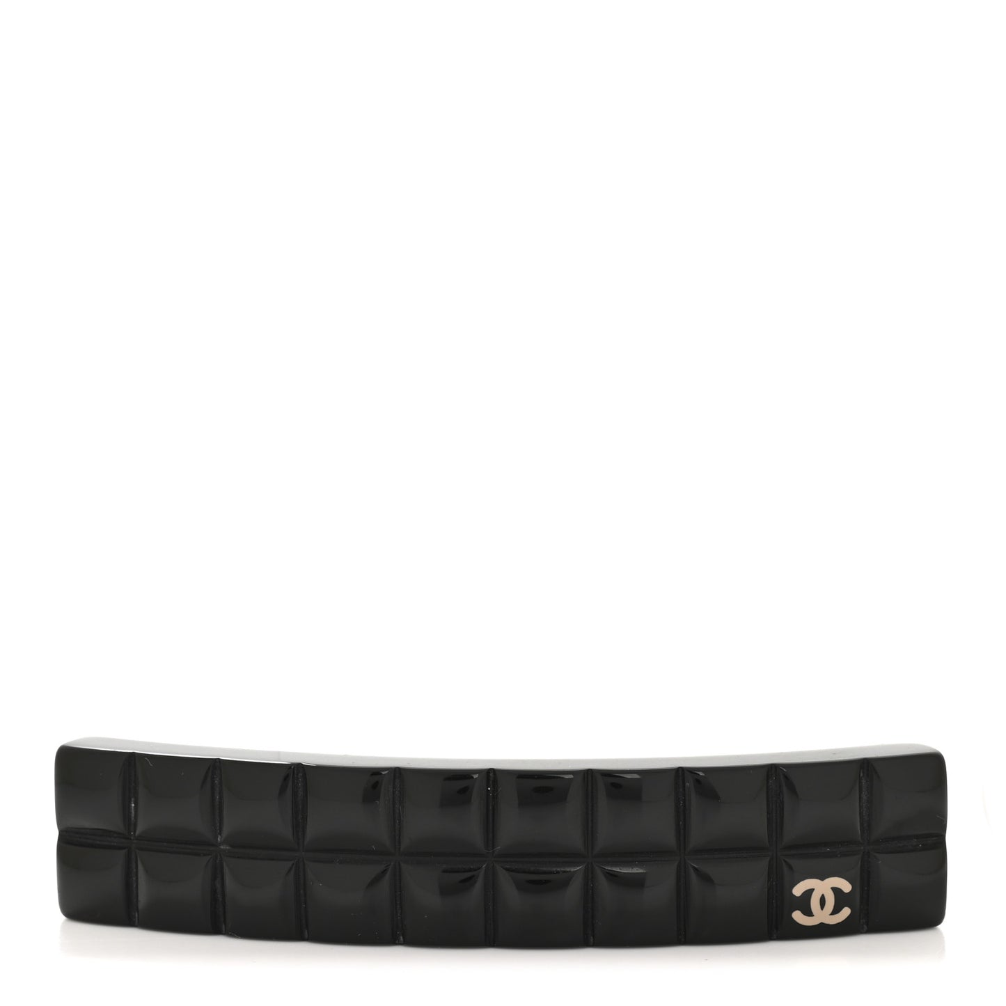 Resin Chocolate Bar CC Barrette Black
