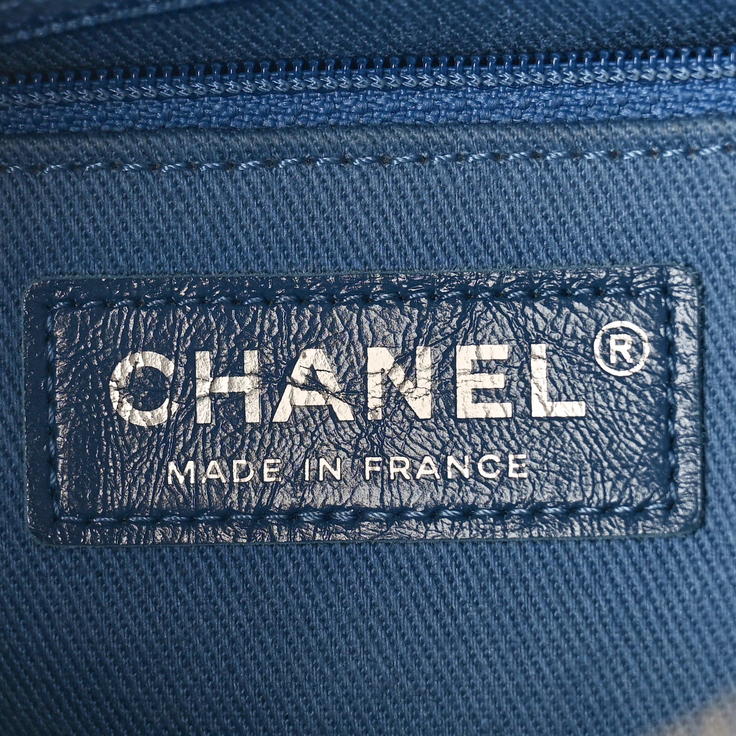 Chanel Denim Calfskin Small Gabrielle Hobo Blue 6 of 10