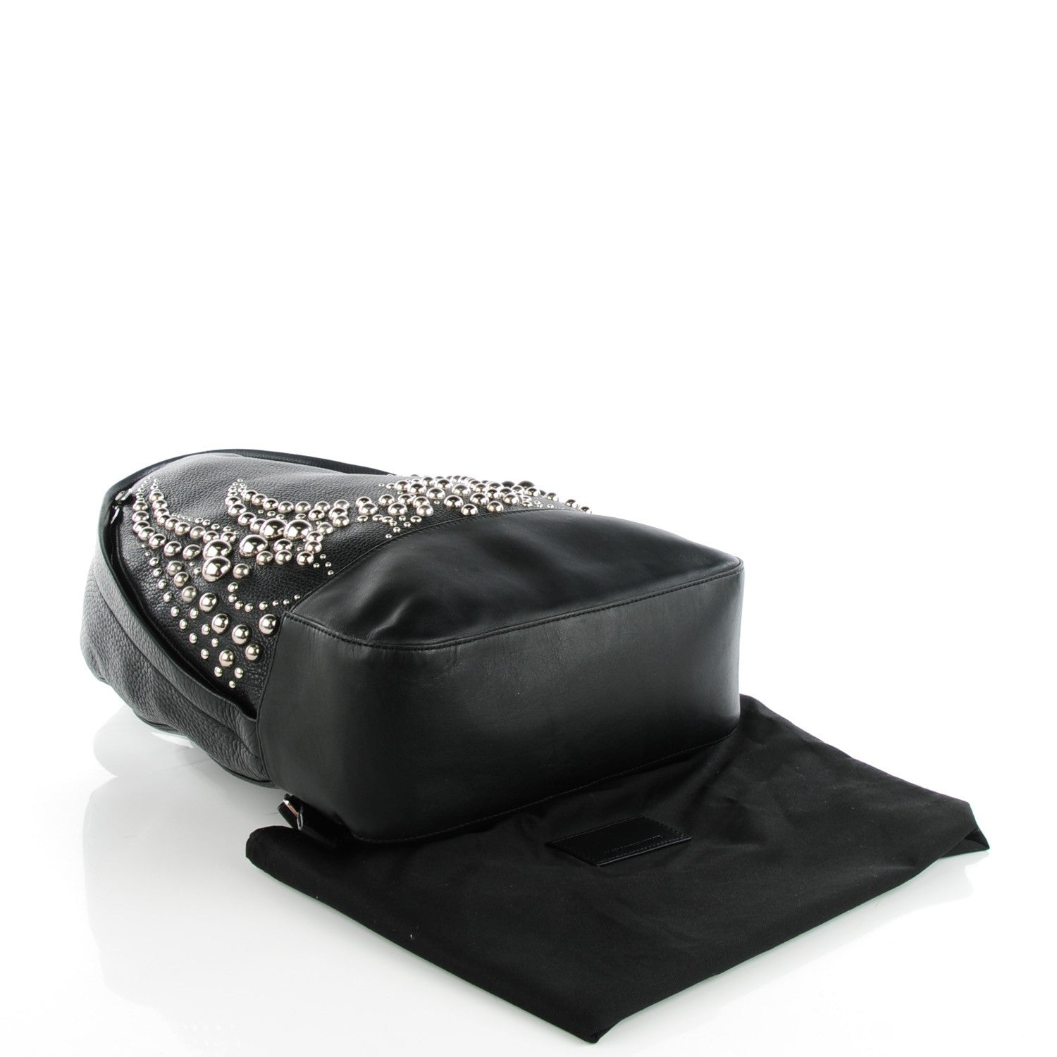 Alexander Wang Pebbled Lambskin Studded Runway Backpack Rhodium Hardware 4 of 8