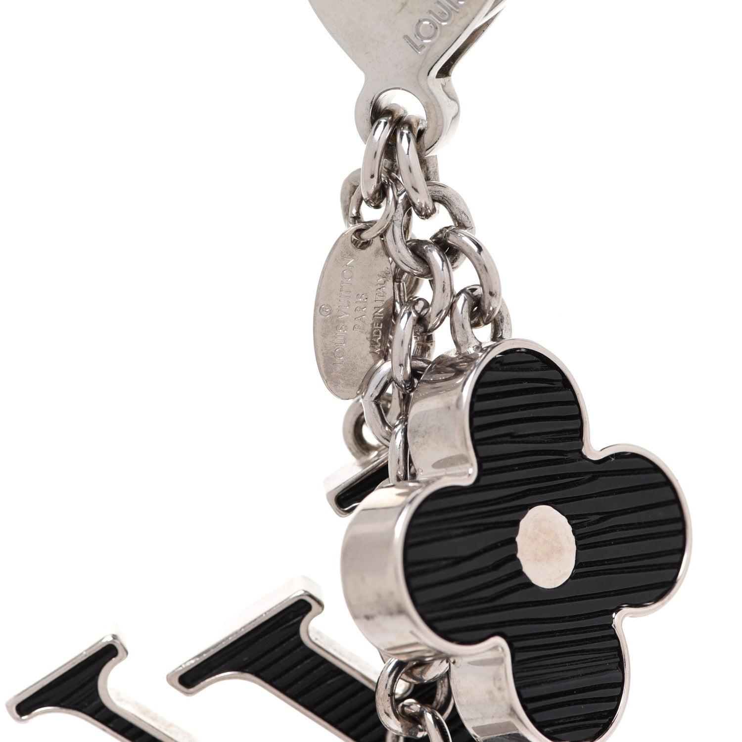 Louis Vuitton Electric Epi Fleur d'Epi Bag Charm Black 3 of 6