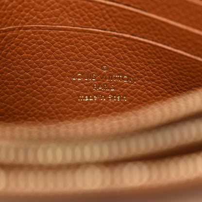 Louis Vuitton Empreinte Monogram Giant Double Zip Pochette Caramel 8 of 12