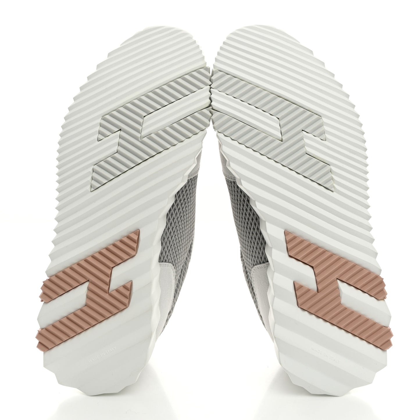 Air Mesh Suede Goatskin Bouncing Sneakers 38 Gris Lulea White