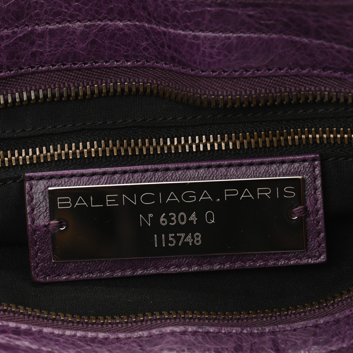 Balenciaga Agneau Classic Hardware City Raisin 5 of 7