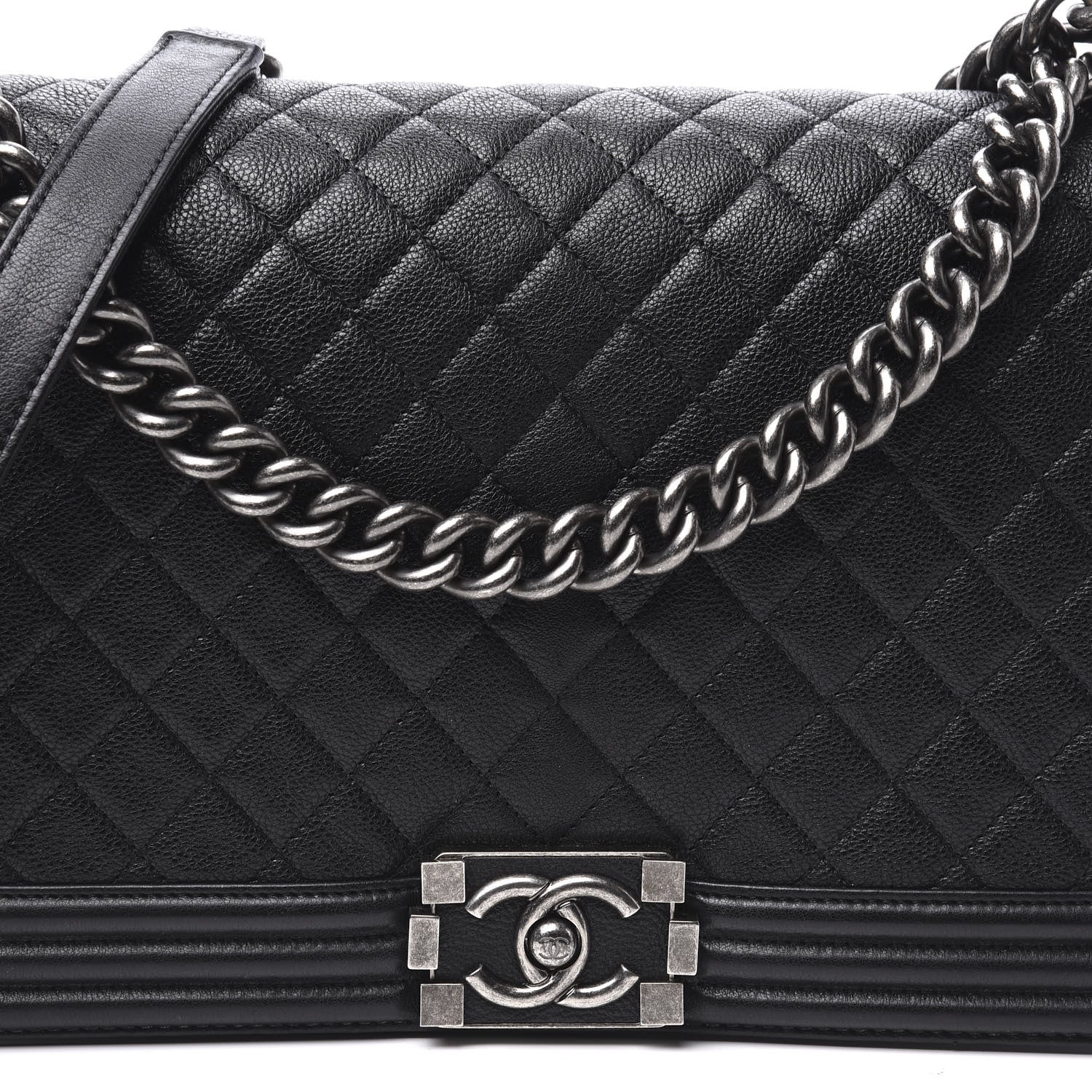 Chanel Caviar Quilted New Medium Boy Flap Black 11 of 12