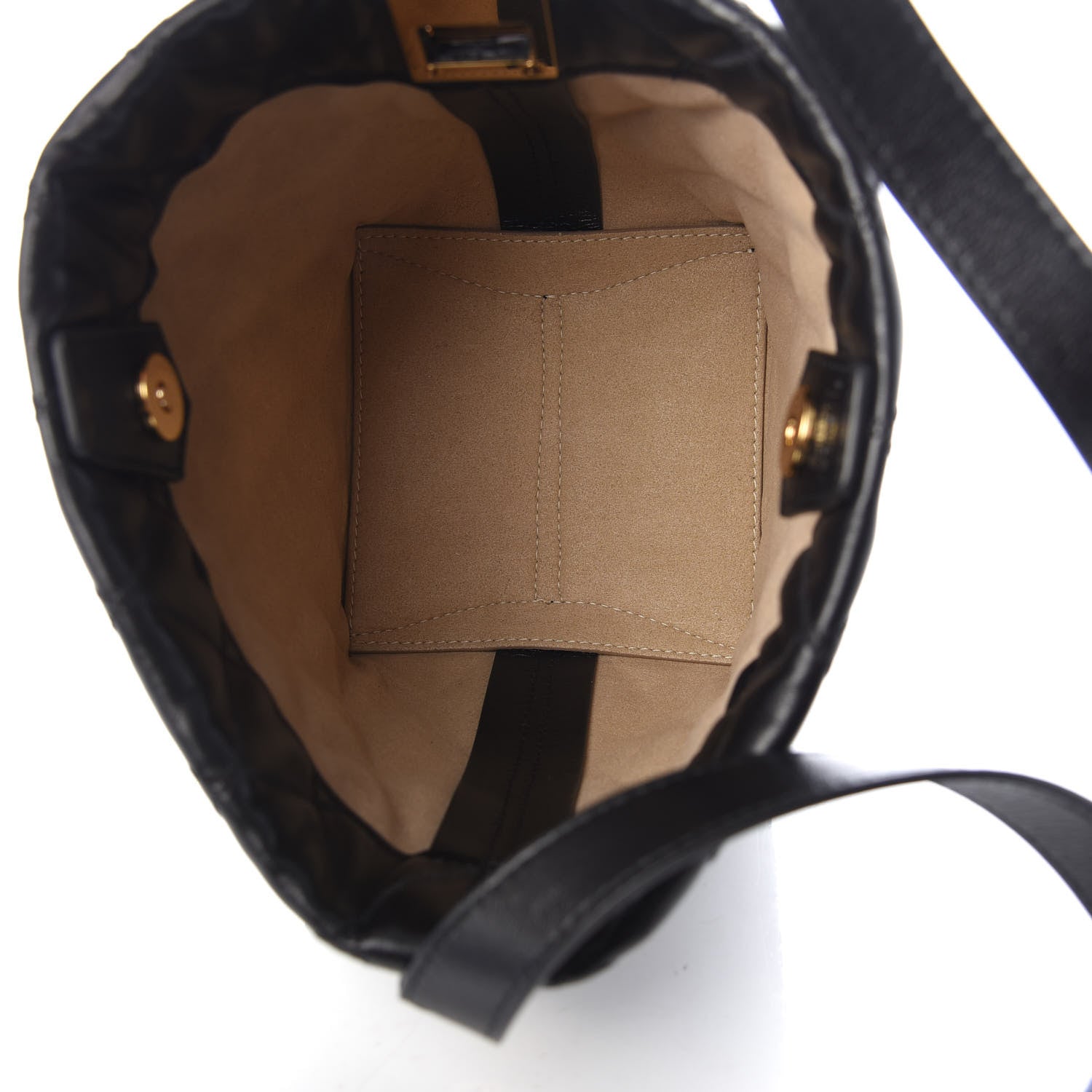 Givenchy Lambskin Quilted Mini GV Bucket Bag Black 5 of 9