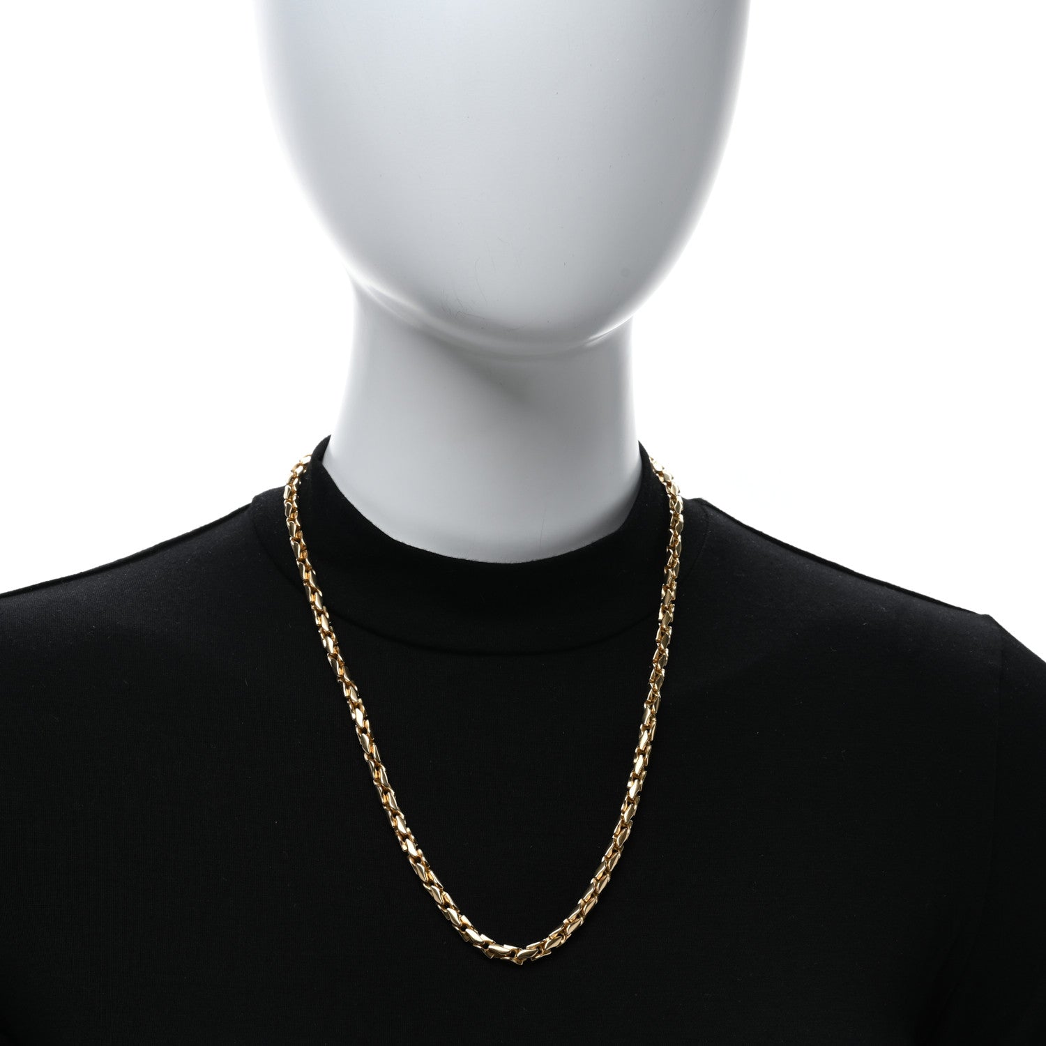 David Yurman 18K Yellow Gold 5mm Fluted Chain Necklace 22" 2 of 5