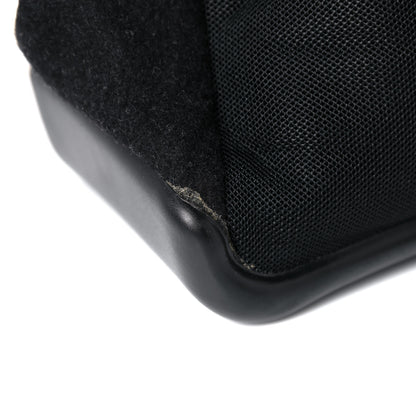 Prada Wool Messenger Satchel Black 11 of 11