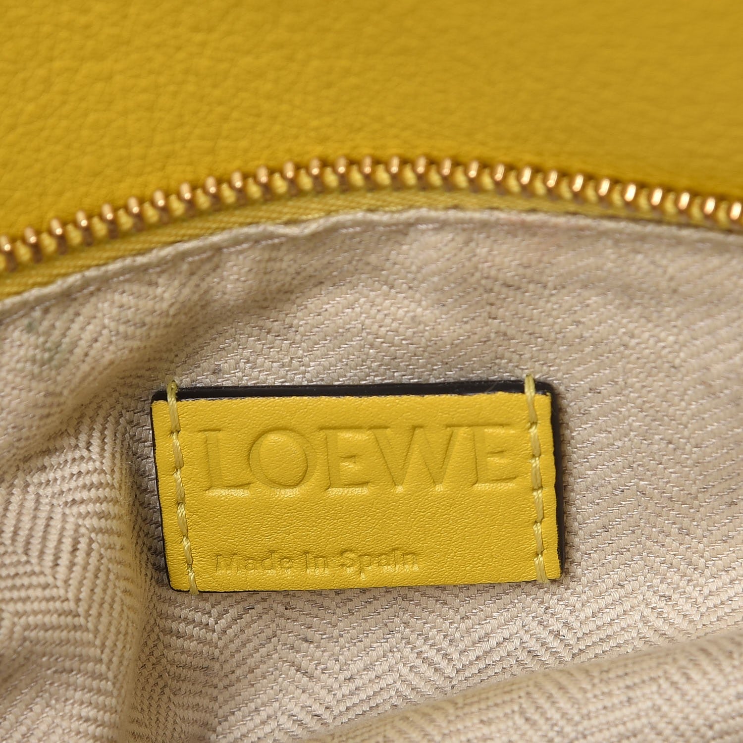Loewe Calfskin Medium Bag Yellow 7 of 14