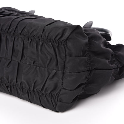 Prada Tessuto Nylon Gaufre Tote Black 10 of 11