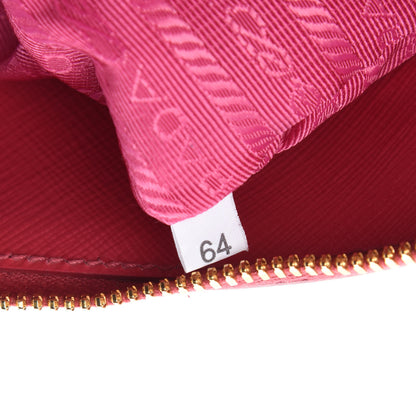 Prada Saffiano Vernice Small Promenade Tote Peonia 10 of 11