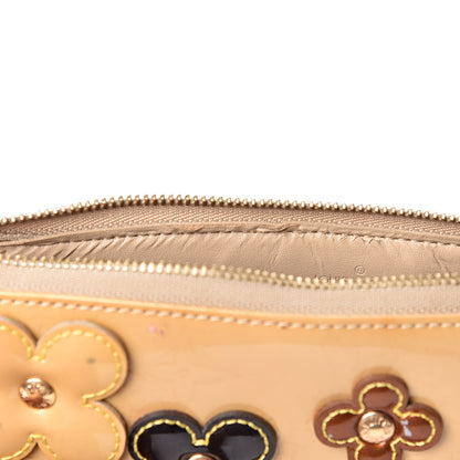 Louis Vuitton Vernis Lexington Fleurs Pochette Beige 10 of 15