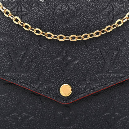 Louis Vuitton Empreinte Pochette Felicie Chain Wallet Marine Rouge 7 of 9