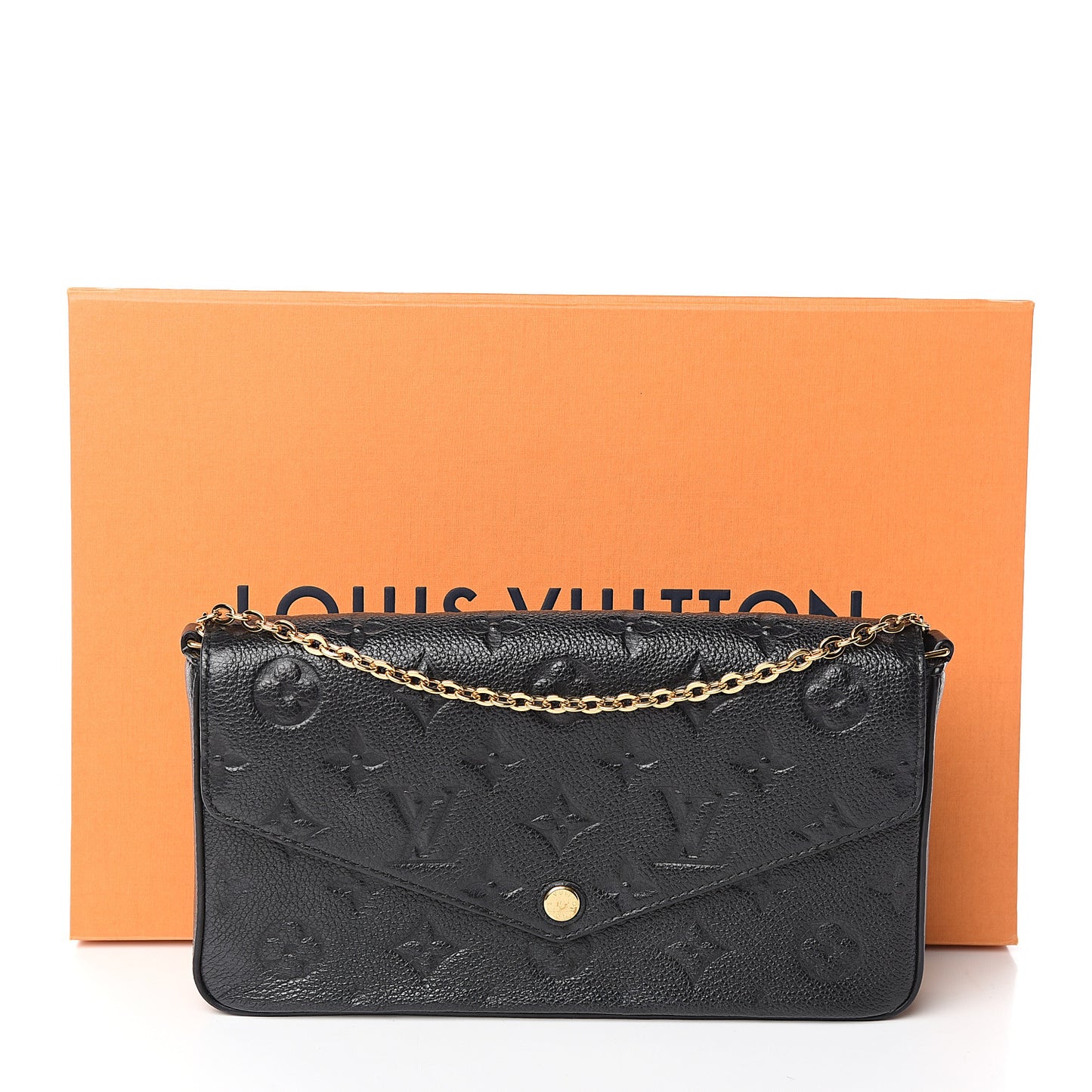 Empreinte Pochette Felicie Chain Wallet Black
