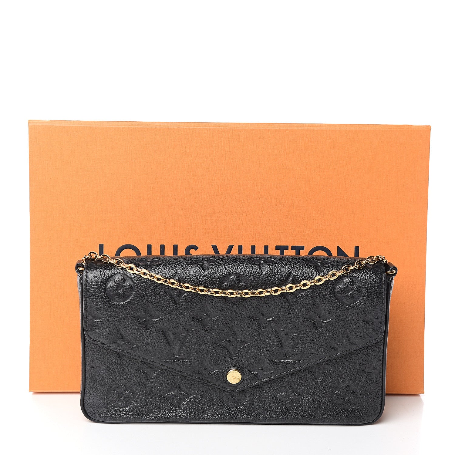 Louis Vuitton Empreinte Pochette Felicie Chain Wallet Black 11 of 11