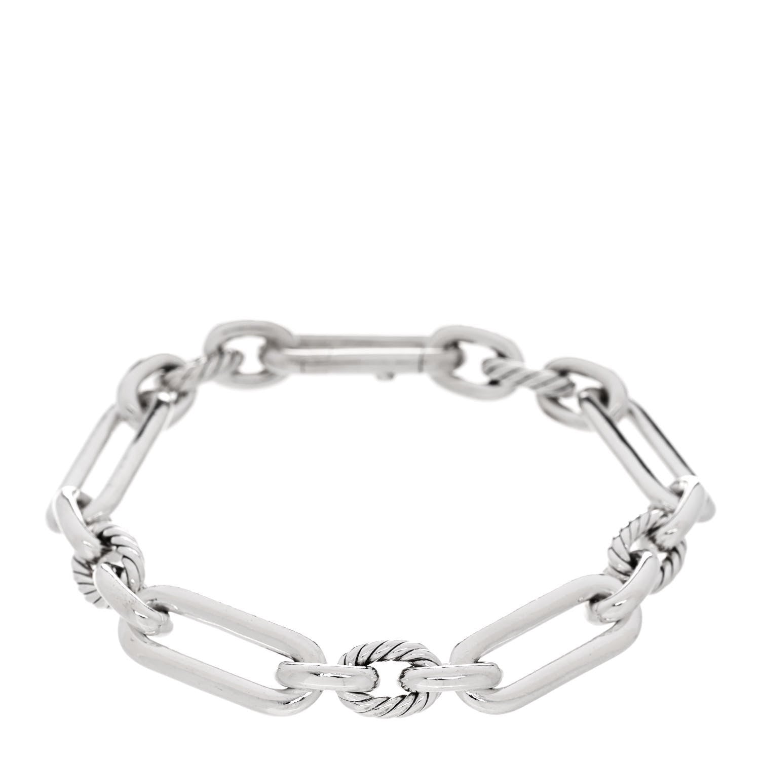 David Yurman Sterling Silver 9.8mm Lexington Chain Bracelet 1 of 4