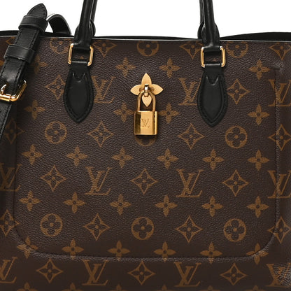 Louis Vuitton Monogram Flower Tote Black 7 of 10