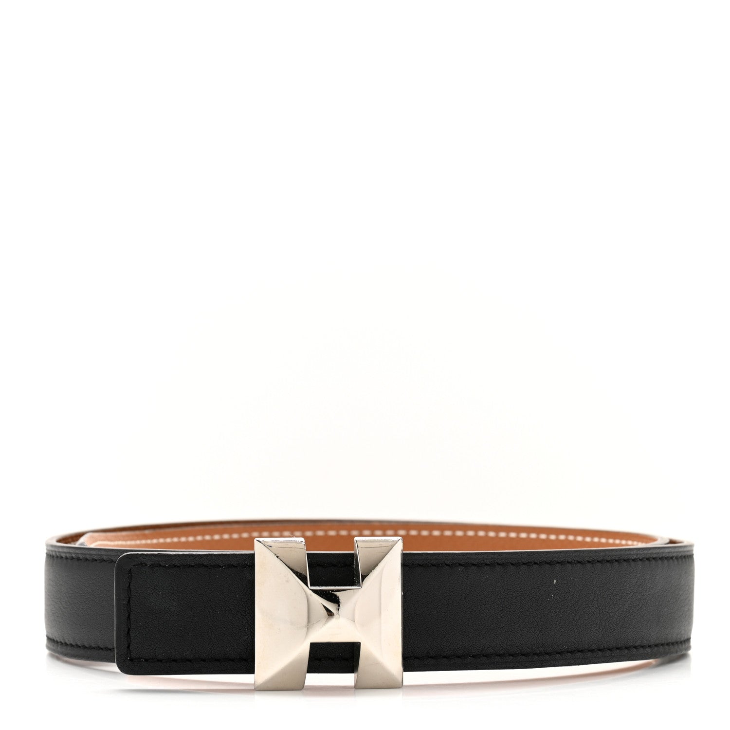 Hermes Swift Epsom 24mm Medor H Belt 70 28 Black Gold 1 of 6